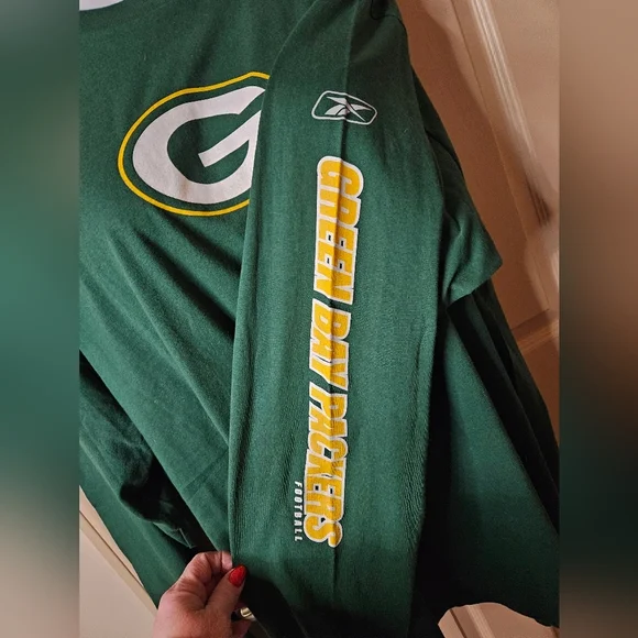 #012 NFL APPAREL By: REEBOK - Long Sleeve T, “GREEN BAY PACKERS” Men’s Size: 2XL - Picture 3 of 5